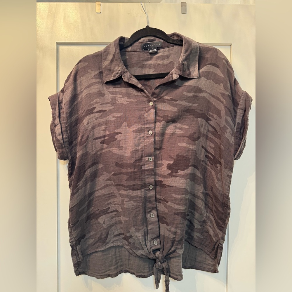 Sanctuary Brown Camo Shirt